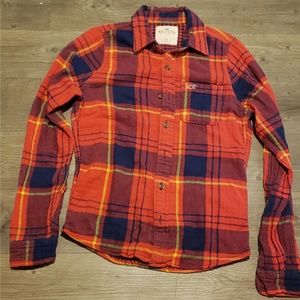 👑 Hollister Men's Plaid shirt